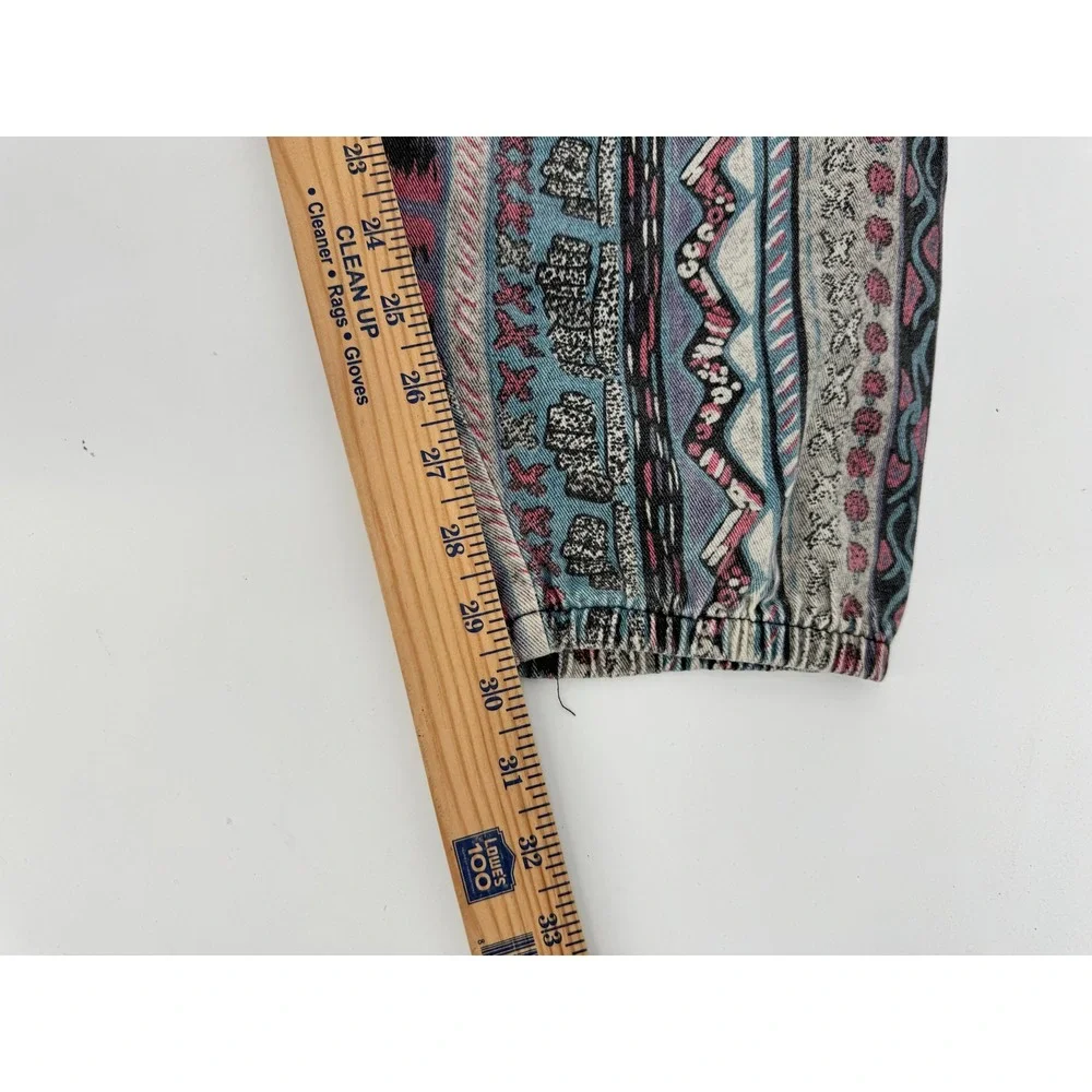 Vtg Arcade Power Sportswear‎ Parachute Pants 80s 42 Hammer Baggy Powerwear Aztec